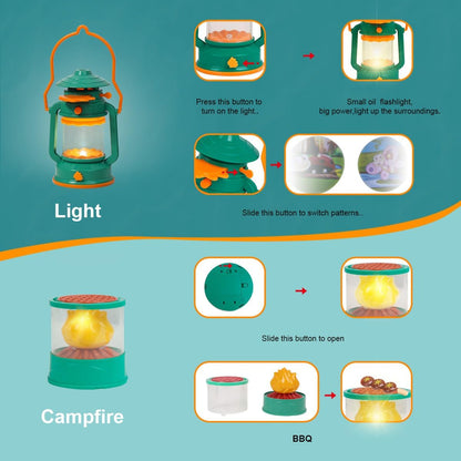 Kids Camping Set with Tent Gift Idea for Boys Age 3,4,5,6 Year Old Birthday