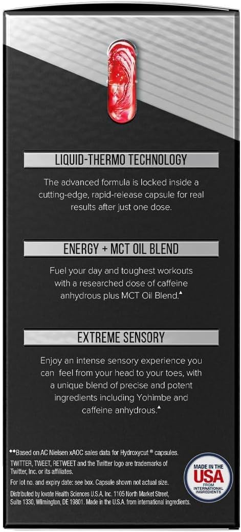 Hydroxycut Advanced – Rapid-Release Thermogenic Capsules for Energy (60 Count)