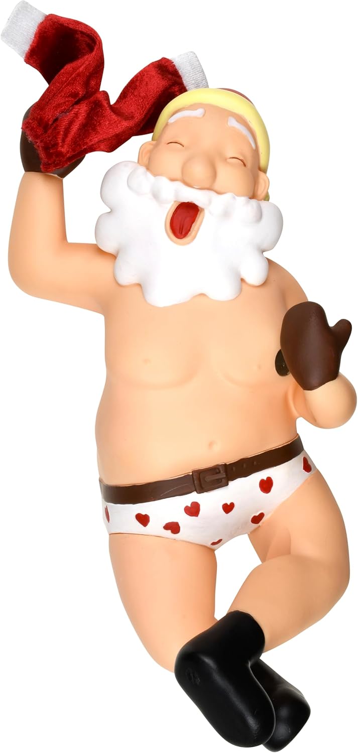 Stripping Santa Funny Stripper Christmas Tree Topper