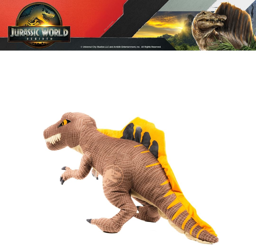 Jurassic World Rebirth Spinosaurus Cuddle Pillow – Official Super Soft Kids Plush Pillow
