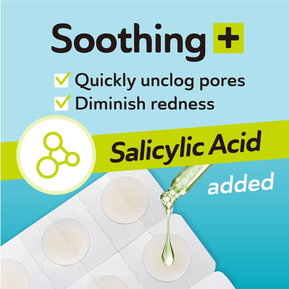 Invisible Salicylic Acid Pimple Patches – Hydrocolloid Acne & Zit Spot Stickers for Face, 2 Sizes (132 Count)