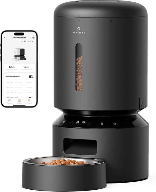 5L Timed Automatic Dog/Cat Feeder with Freshness Preservation, Up to 10 Meals Per Day