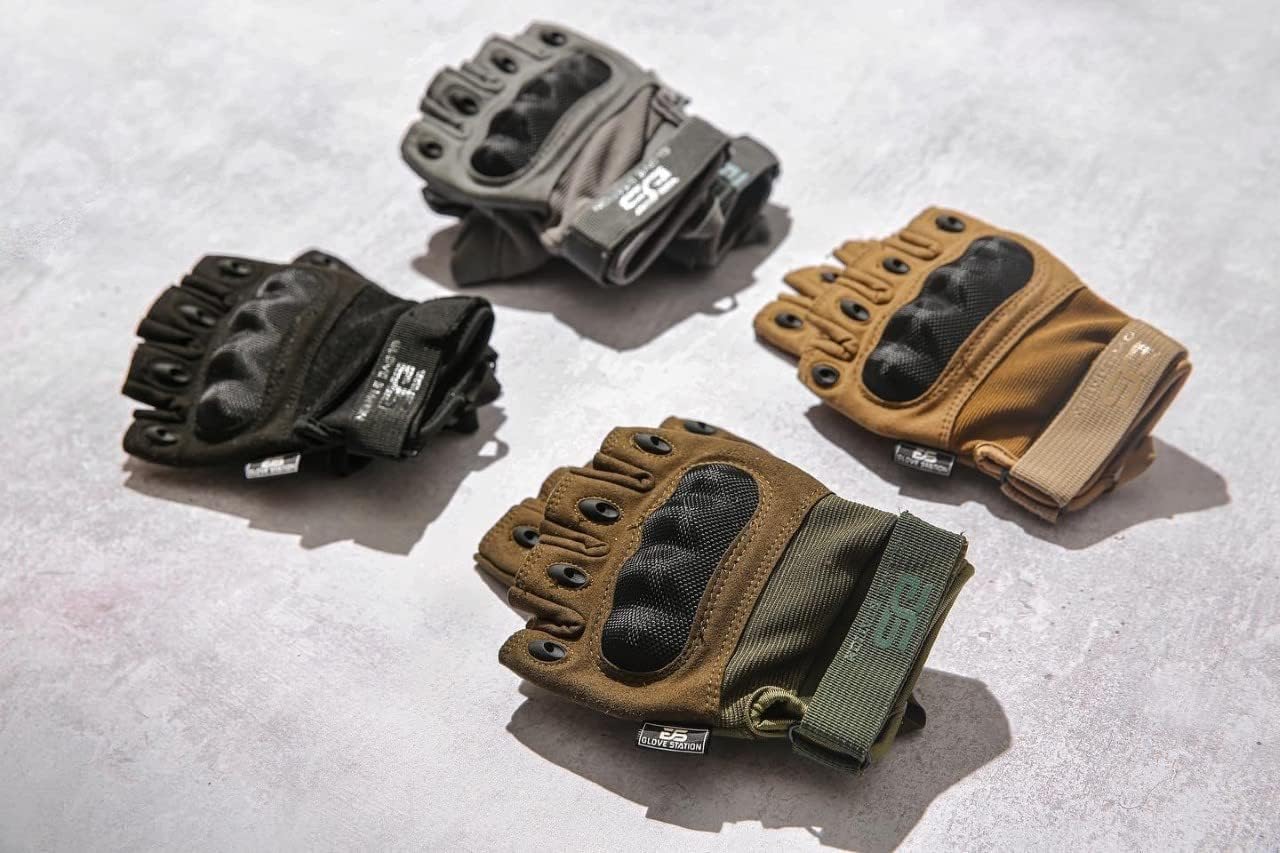 Men's Fingerless Tactical Gloves - Ideal for Riding and Shooting