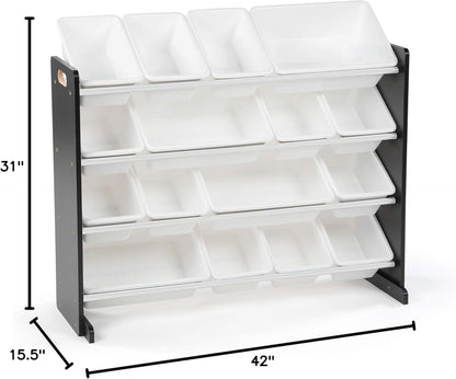 Large Toy Storage Organizer with 16 Removable Bins