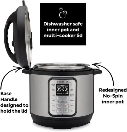 9-in-1 Electric Pressure Cooker Includes App With Over 800 Recipes, Stainless Steel, 6 Quart
