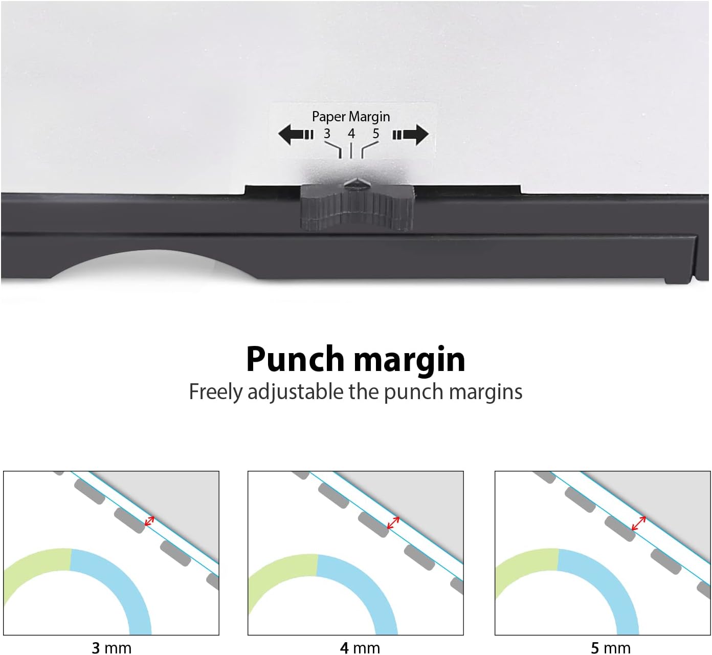 Binding Machine, 21-Hole, 450 Sheets with Comb Bindings, for Letter Size, A4, A5 Paper