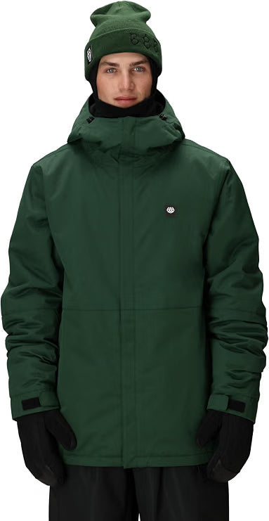Men’s Foundation Insulated Hooded Jacket – Warm Cold Weather Winter Coat, Green, Size Large