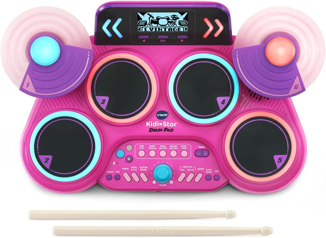 Kidi Star Drum Pad 30 Built-in Songs Wireless