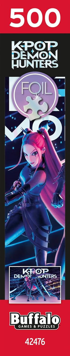 Kpop Demon Hunters 500-Piece Foil Jigsaw Puzzle – Colorful Artwork with Precision-Cut Pieces