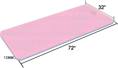Extra Thick TPE Yoga Mat - 1/2 Inch, Eco-Friendly, SGS Certified, Anti-Tear Bolster