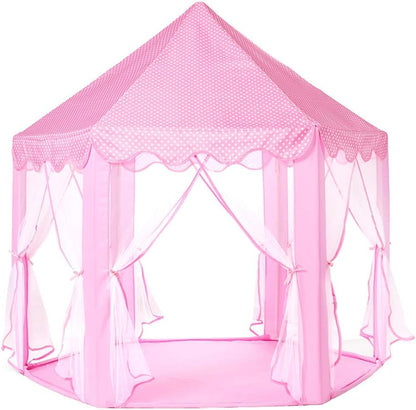 Princess Tent Girls Castle Play with Star Lights Toy