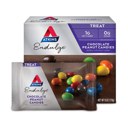 20-Count Chocolate Peanut Candies, Dessert Favorite, 0g Sugar
