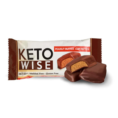 Peanut Butter Cup Fat Bombs – Keto-Friendly, Zero Sugar Added, Low Carb with MCT Oil, 16 Count
