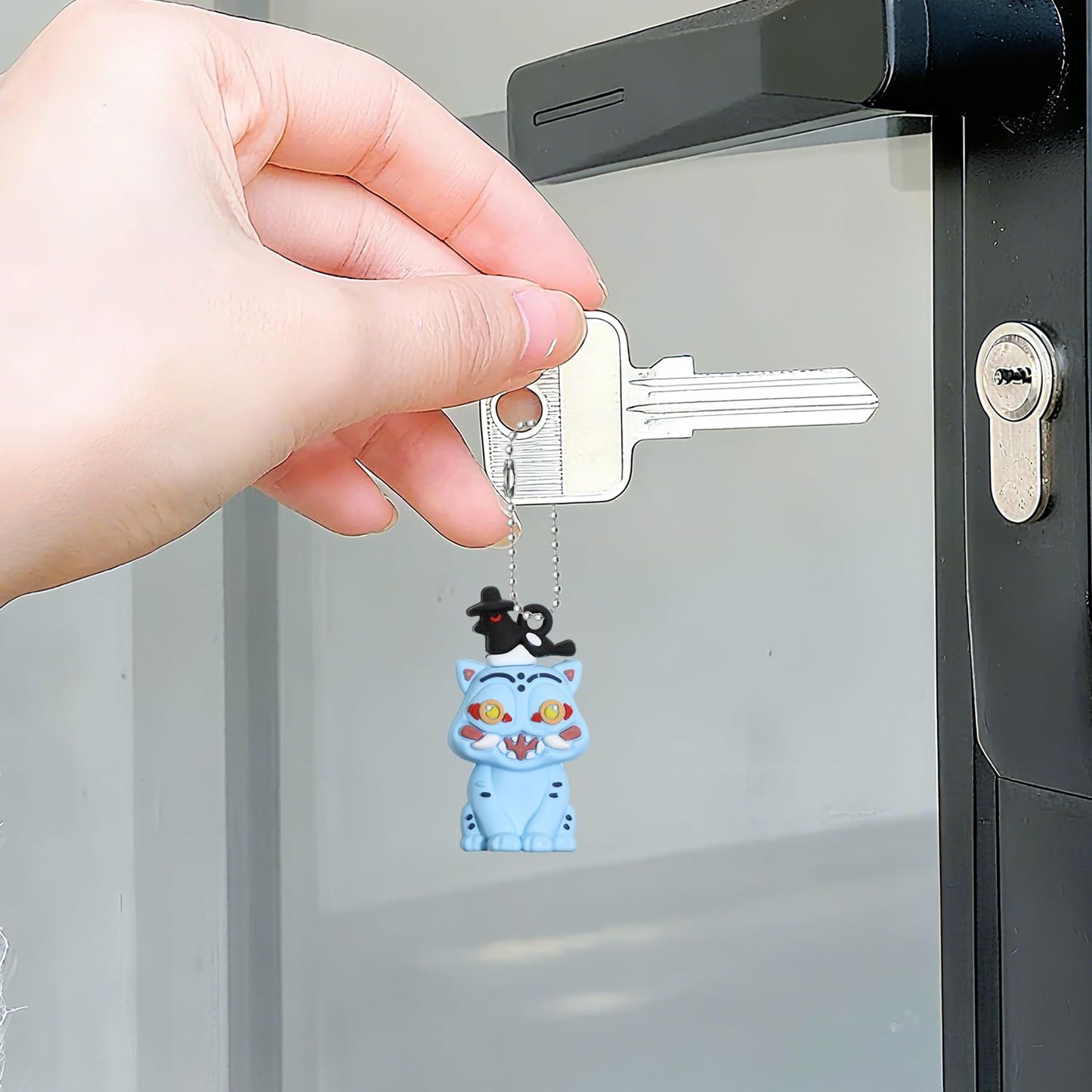 K Pop Demon Hunters Keychain Figure Set (12 PCS) – Anime Character Key Rings for Bags, Phones & Car Keys – Fan Collectible Decor