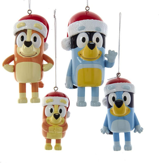 Bluey Family Ornaments Set - 4 Pieces