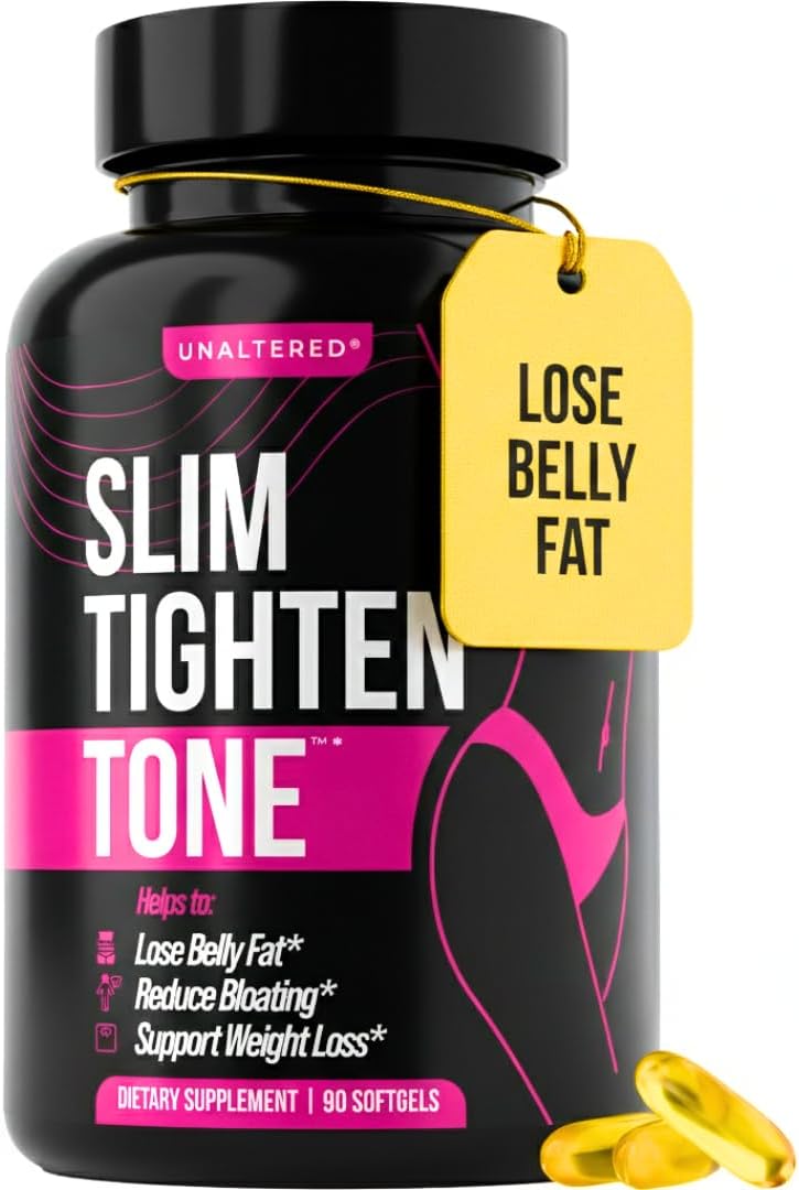 Belly Fat Burner for Women - Slim Waist, Lose Stomach Fat, Reduce Bloating - Natural Weight Loss Pills, Appetite Suppressant, & Metabolism Booster - 90 Capsules