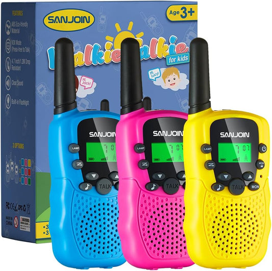 Kids Walkie Talkies – 3-Mile Range Two-Way Radios for Outdoor Play (Ages 3–9)