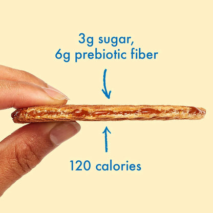 Honey & Oats Stroopwafels – Keto-Friendly, Non-GMO, Low Sugar (3g), Low-Calorie Snack, 48 Pack