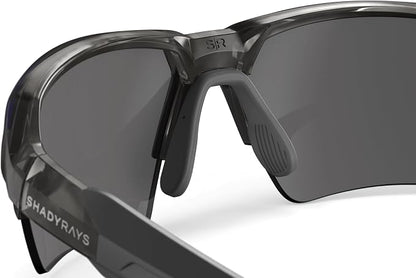 Talon Men's Semi-Rimless Sport Polarized Sunglasses – Mirage Smoke Lens, Lightweight Athletic Eyewear