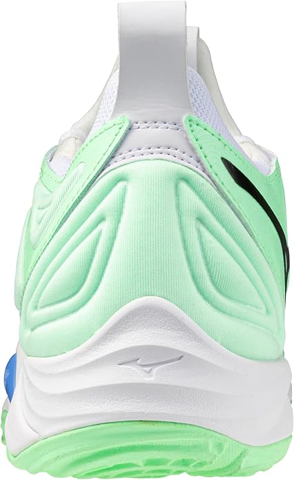 Unisex-Adult Wave Momentum 3 Volleyball Shoe, Neo Mint-White, Size 8.5 Wide Women/7 Men