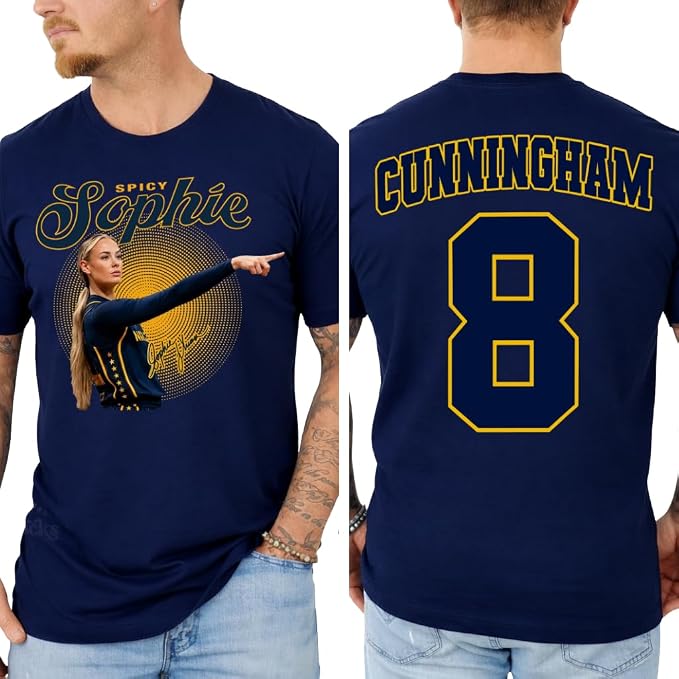 Sophie Cunningham Pointing “Point God” T-Shirt – Unisex Basketball Graphic Fan Tee for Men & Women, Color Navy, Size Large