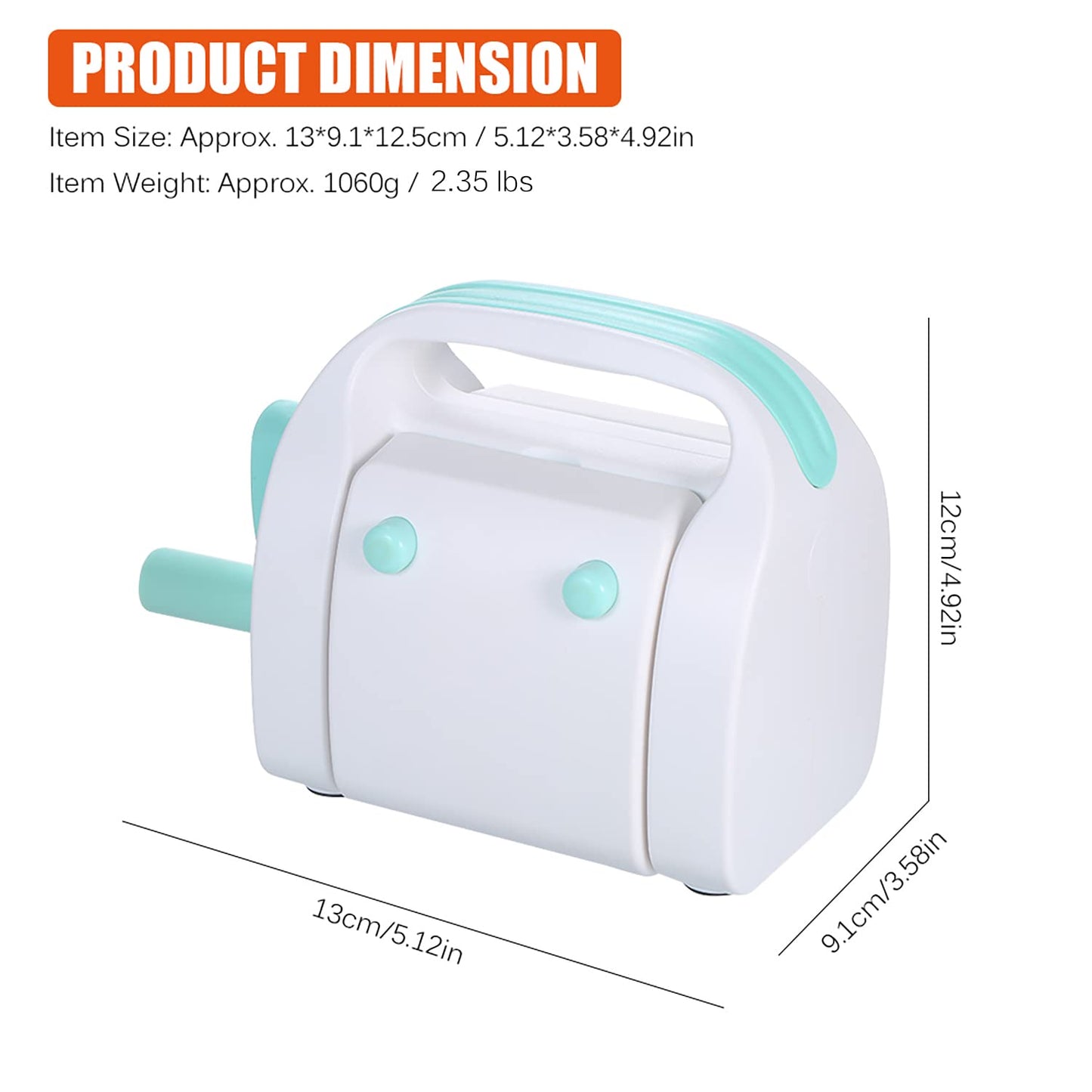 Compact Die Cutting and Embossing Machine for DIY Projects | 3.5" Feed Slot for 3" Paper and More