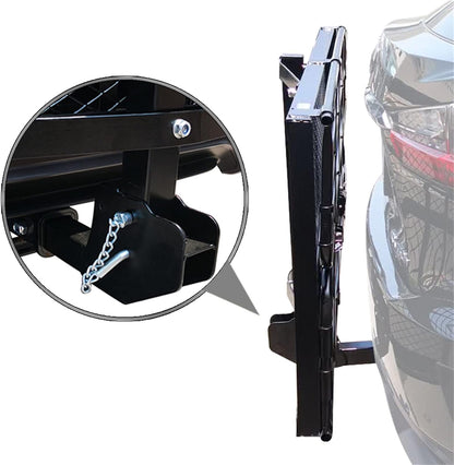 Heavy-Duty Hitch Cargo Carrier – 500 lb Capacity, 60" x 24" Folding Rear Luggage Basket for 2" Receivers