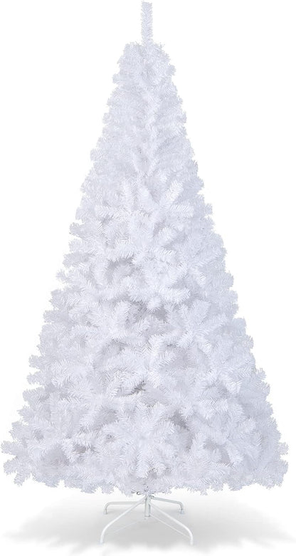 7ft Artificial PVC Christmas Tree with Stand - White