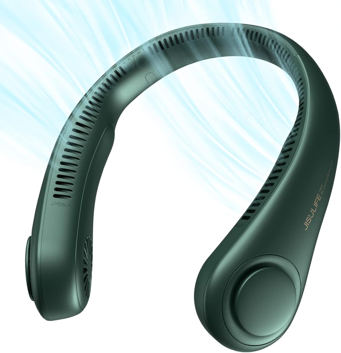 Portable Bladeless Neck Fan – Rechargeable Wearable Personal Fan with 5 Speeds & 4000mAh Battery