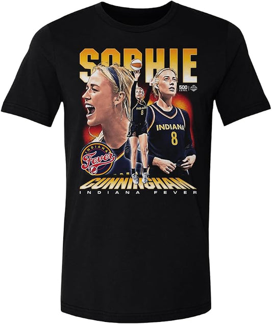 Sophie Cunningham Indiana Fever Vintage Graphic T-Shirt – Retro Basketball Fan Tee Unisex Shirt