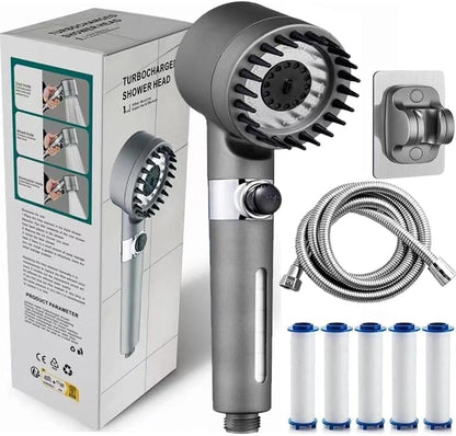 Handheld Ion Drops Filtered Showerhead with Hose – Boost Your Water Ionization Experience