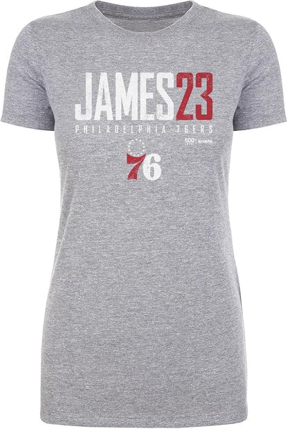 LeBron James Philadelphia 76ers Elite Women's T-Shirt – Basketball Fan Tee in Royal Blue, Black & Gray, Sizes S–3XL