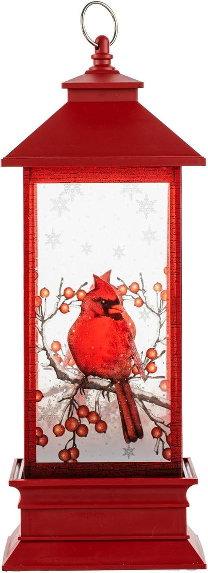 Cardinal Snow Globe Lantern – Festive Lighted Décor Gift for Home
