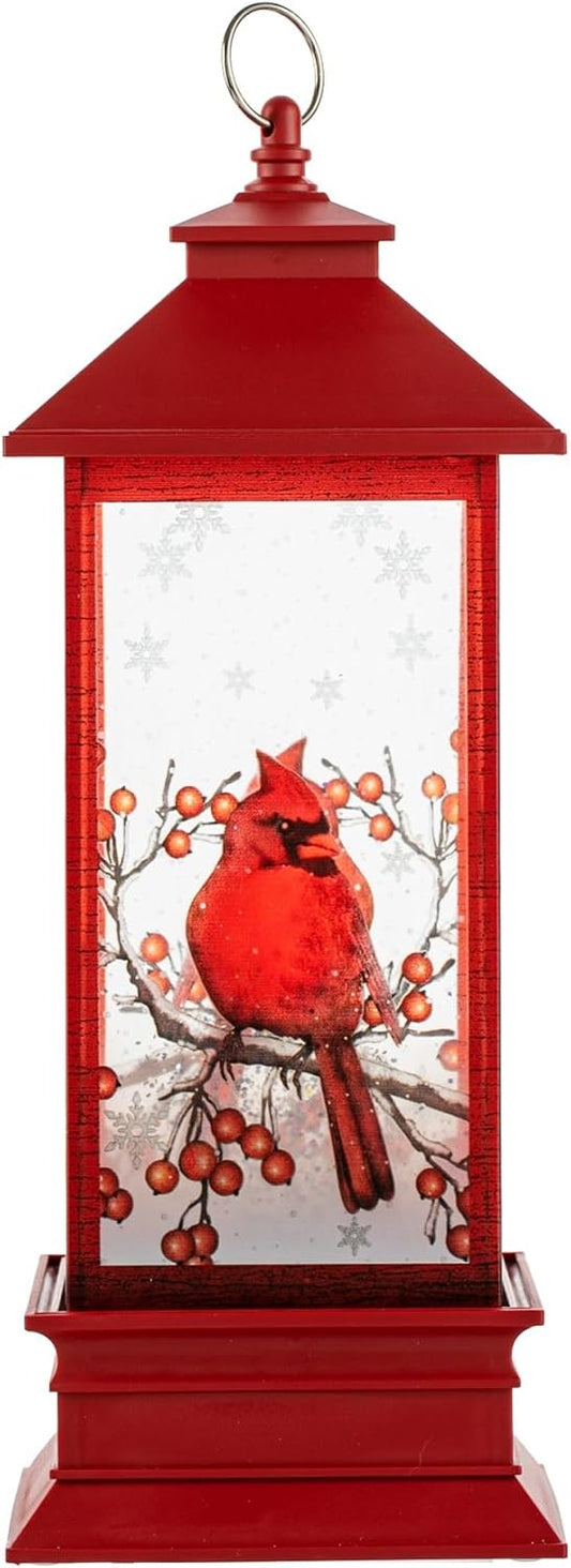 Cardinal Snow Globe Lantern – Festive Lighted Décor Gift for Home
