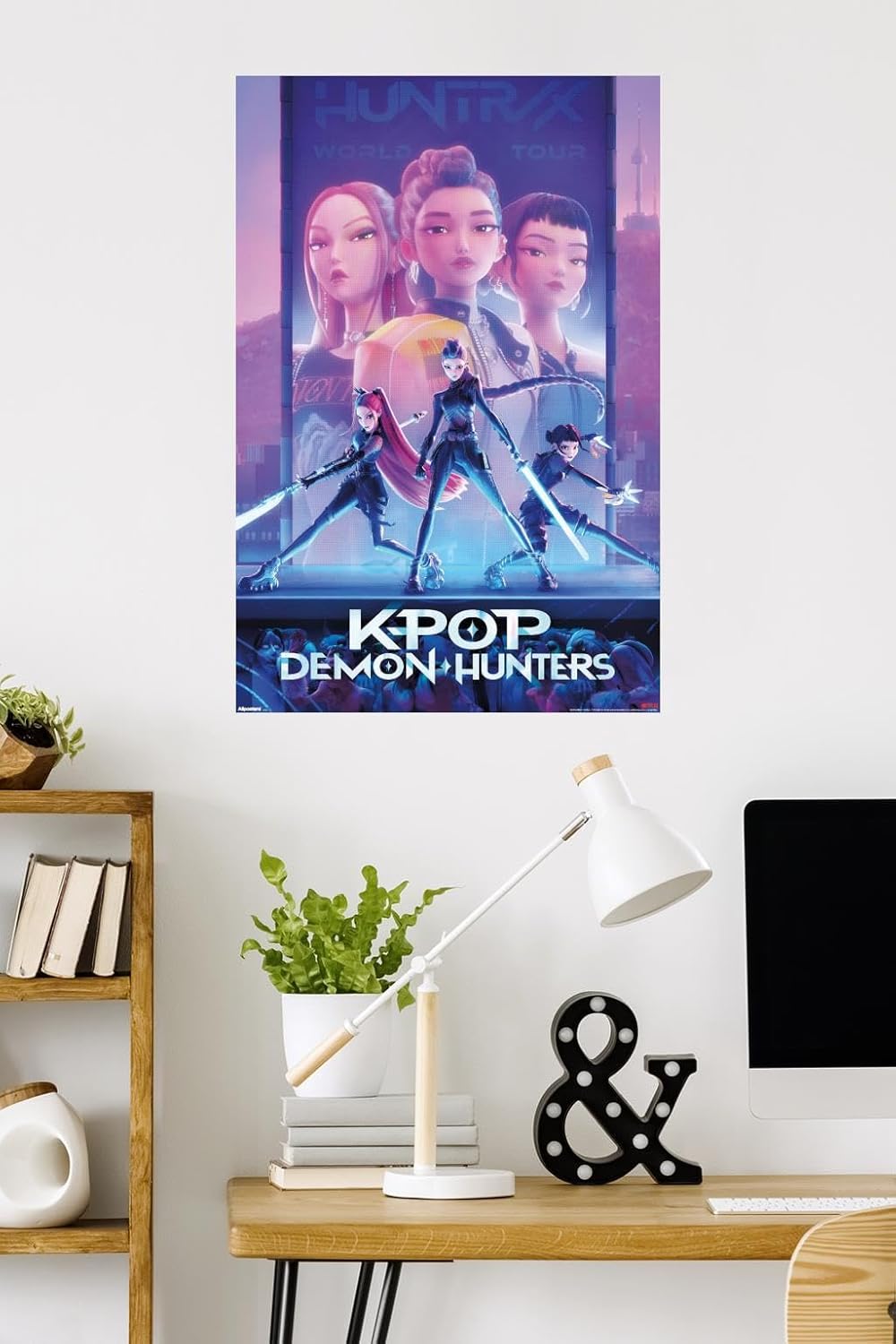 Netflix KPop Demon Hunters (2025) One-Sheet Poster – 34" x 22.4" Unframed Wall Art 🎬