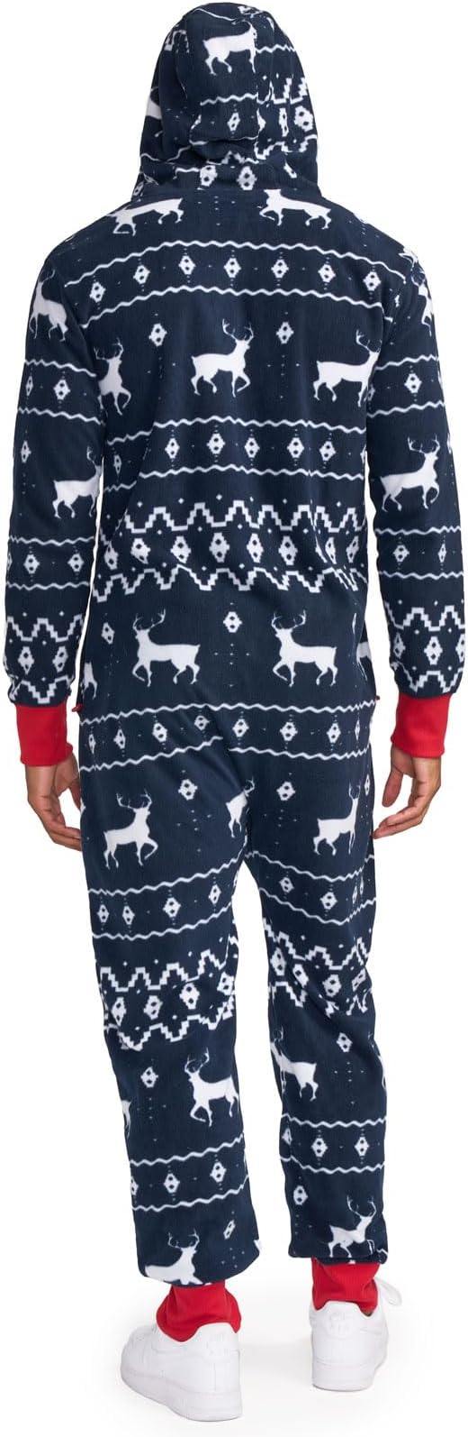 Comfy Christmas Onesies for Adults - Unisex Matching Holiday Jumpsuits with Handy Pockets