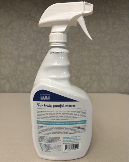 Extreme Pet Stain & Odor Eliminator – Enzyme Cleaner Spray for Dog & Cat Urine, Carpet & Home Cleaning