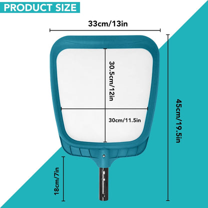 Heavy-Duty Pool Skimmer Net with Deep Nylon Mesh Bag