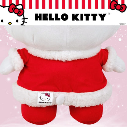 Hello Kitty Santa Holiday Cuddle Pillow Buddy - Super Soft Plush Bedding Accessory