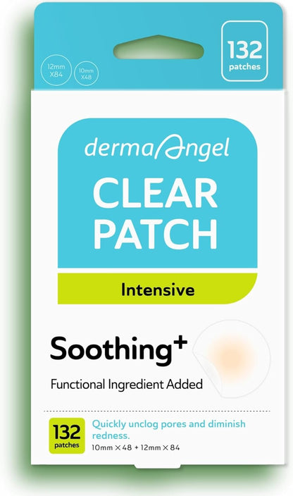 Invisible Salicylic Acid Pimple Patches – Hydrocolloid Acne & Zit Spot Stickers for Face, 2 Sizes (132 Count)