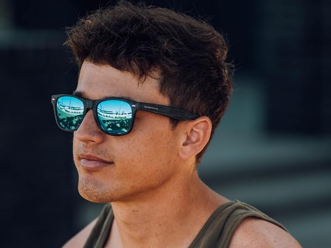 Classics Polarized Sunglasses for Men & Women – Black Ocean Timber, Classic Everyday Eyewear