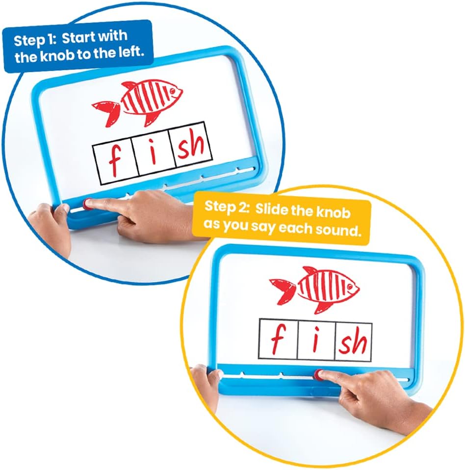 Magnetic Dry Erase Boards Set for Phonics & Speech Therapy (Set of 8)