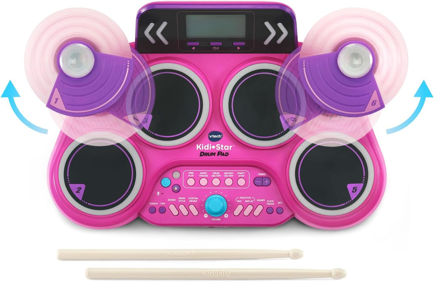 Kidi Star Drum Pad 30 Built-in Songs Wireless