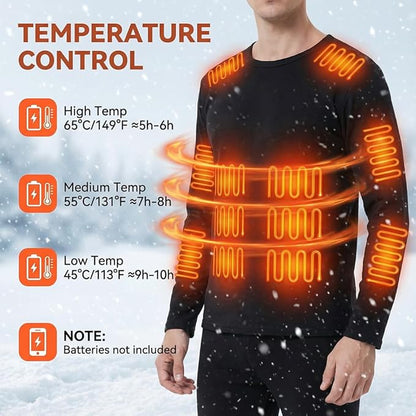 USB Heated Thermal Underwear Set – 42-Zone Intelligent Heating Top & Pants (Unisex, S–4XL)