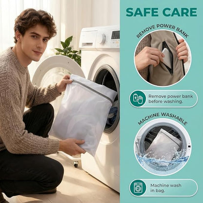 USB Heated Thermal Underwear Set – 42-Zone Intelligent Heating Top & Pants (Unisex, S–4XL)