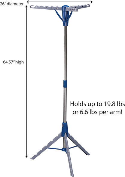 Portable Tripod Drying Rack for Indoor Laundry: Collapsible and Efficient