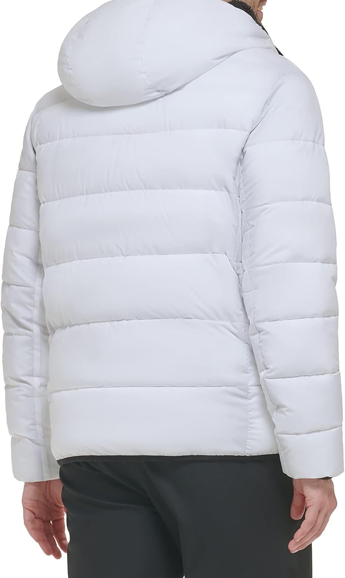 Extra Large White Mens Heavyweight Short Puffer