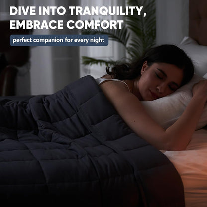 20 lb Weighted Blanket for Adults – Cooling, Breathable Queen Size (60" x 80", Grey)