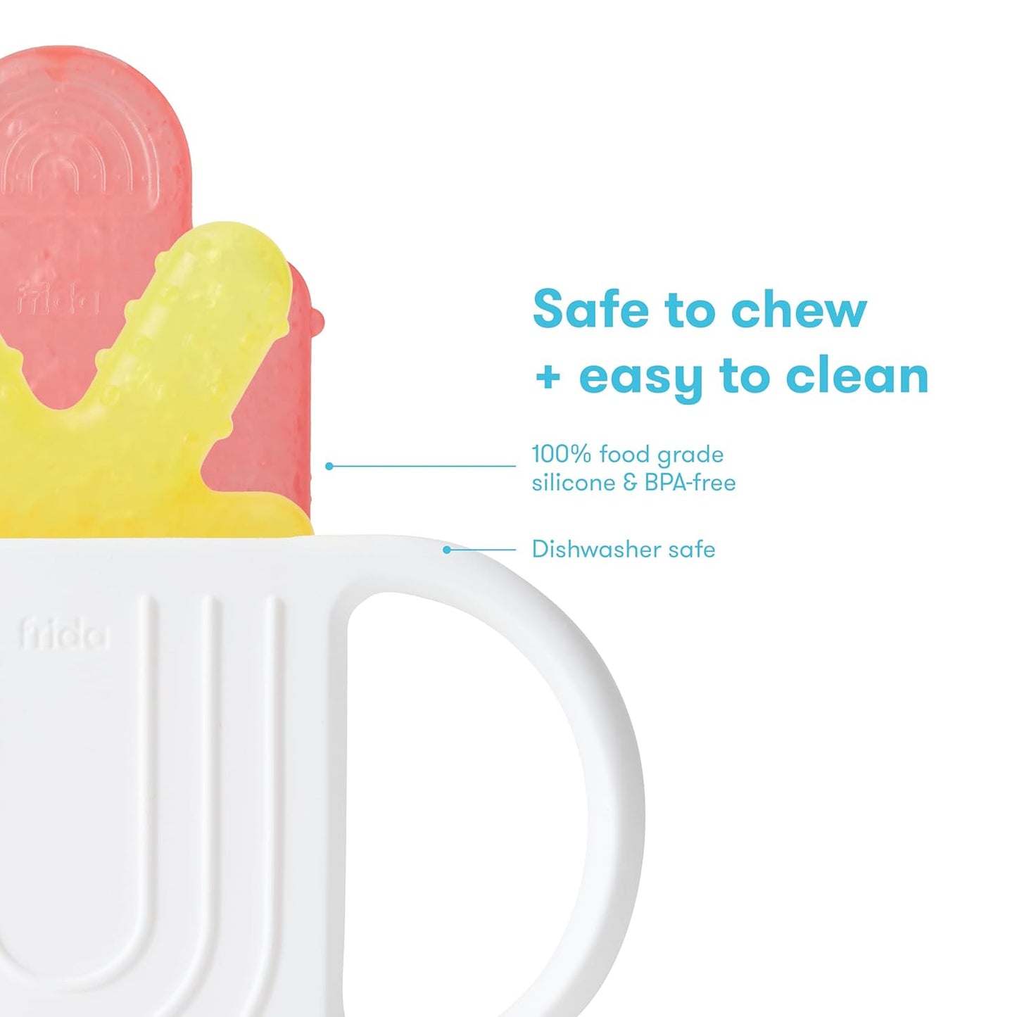 4-in-1 Silicone Baby Teether – BPA-Free Teething Relief (0–18 Months)