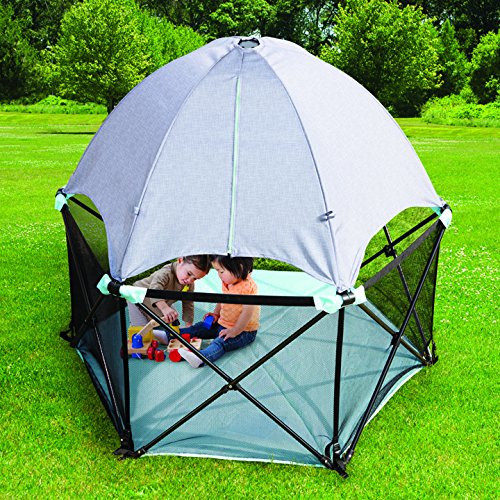 Aqua Splash Pop ‘N Play Deluxe Playard: Compact Indoor/Outdoor Pen